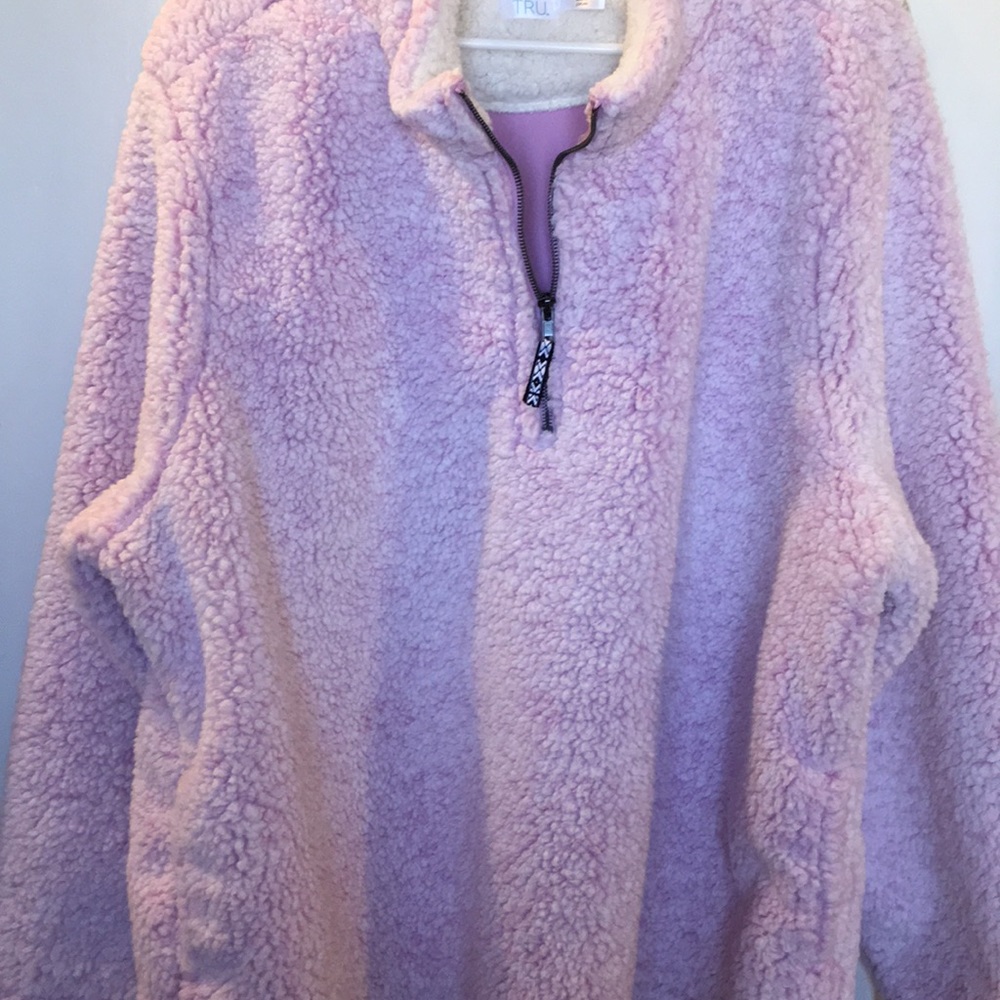 Time and True pink fleece jacket.